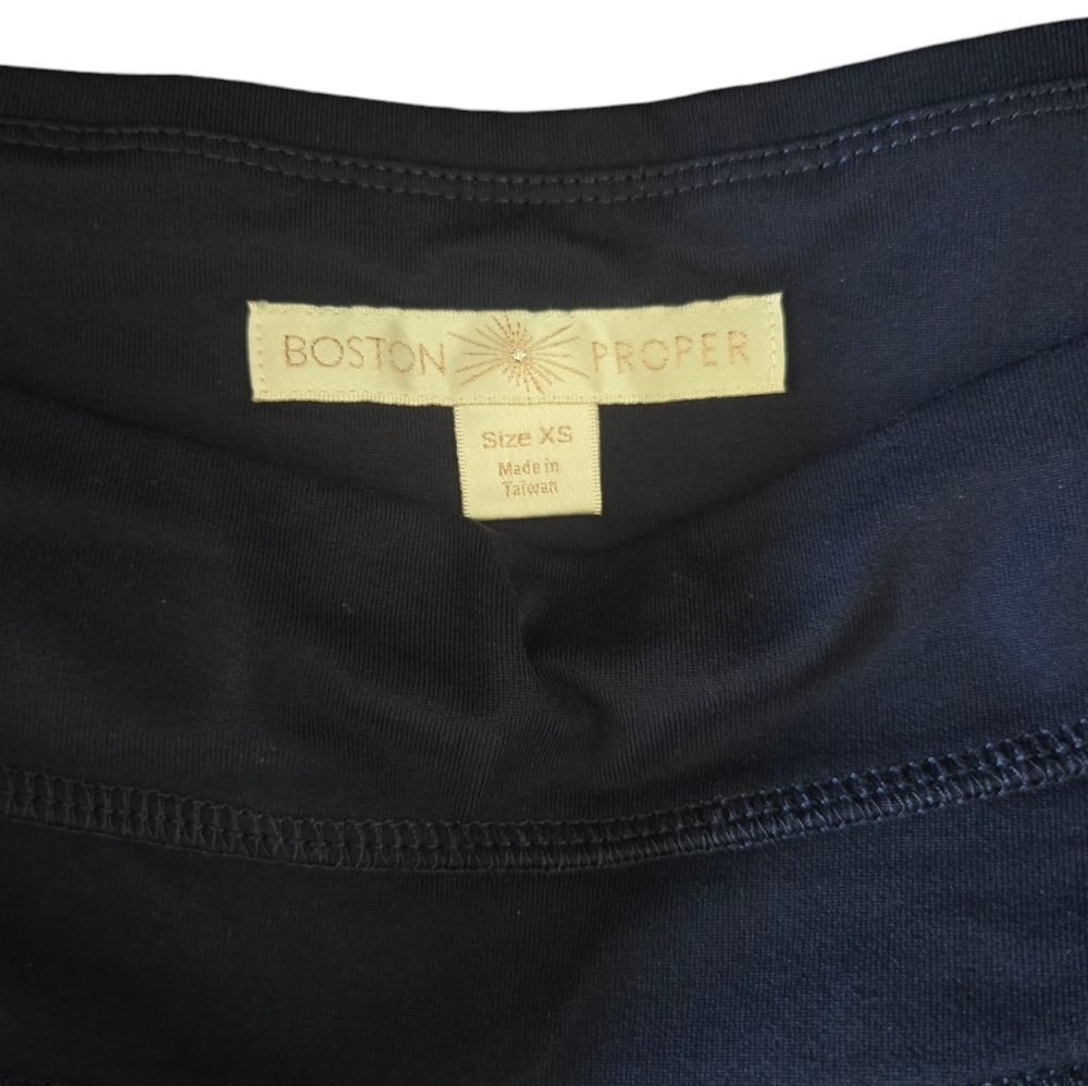 😁Boston Proper Women's Navy Bootcut Pants Size XS - Picture 4 of 12